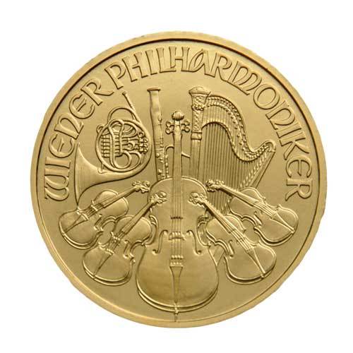 1 Unze Wiener Philharmoniker Vorderseite